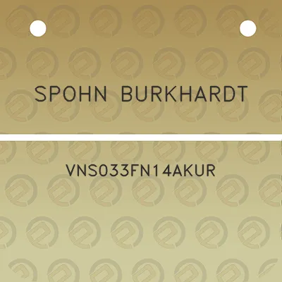 spohn-burkhardt-vns033fn14akur