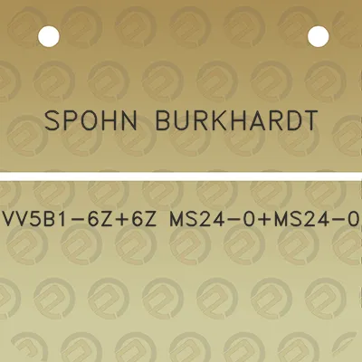 spohn-burkhardt-vv5b1-6z6z-ms24-0ms24-0