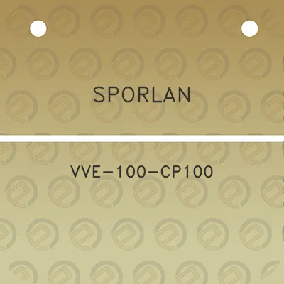 sporlan-vve-100-cp100