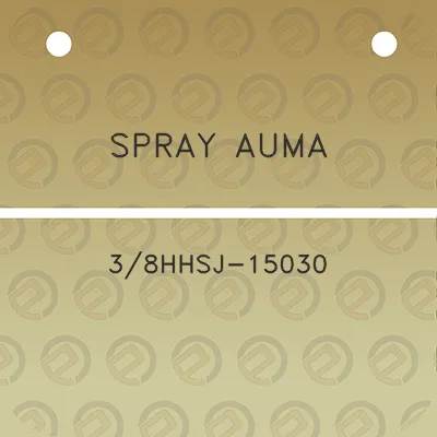 spray-auma-38hhsj-15030