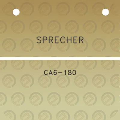 sprecher-ca6-180