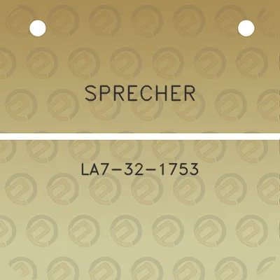 sprecher-la7-32-1753