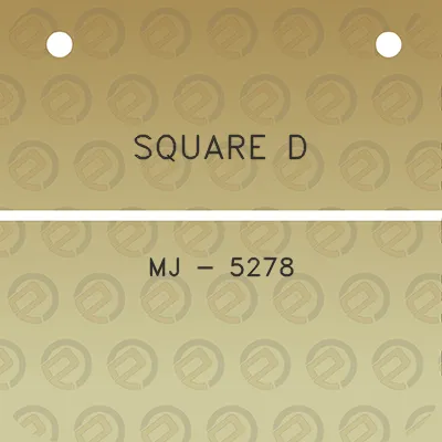 square-d-mj-5278