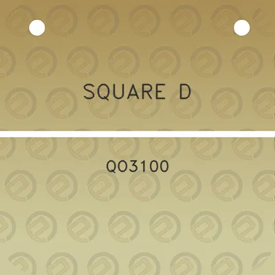 square-d-qo3100