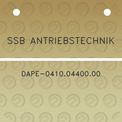 ssb-antriebstechnik-dape-04100440000