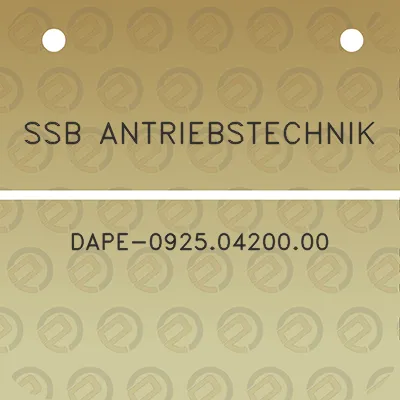 ssb-antriebstechnik-dape-09250420000