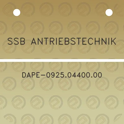 ssb-antriebstechnik-dape-09250440000