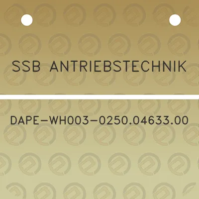 ssb-antriebstechnik-dape-wh003-02500463300