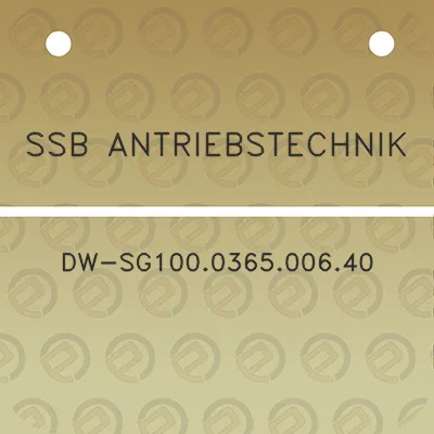 ssb-antriebstechnik-dw-sg100-036500640