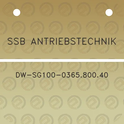 ssb-antriebstechnik-dw-sg100-036580040