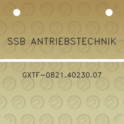 ssb-antriebstechnik-gxtf-08214023007