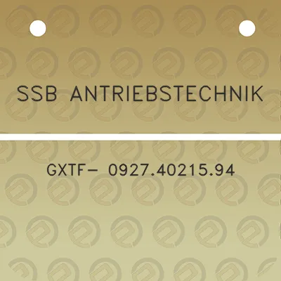 ssb-antriebstechnik-gxtf-09274021594