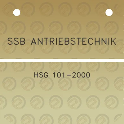 ssb-antriebstechnik-hsg-101-2000