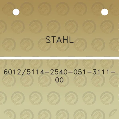 stahl-60125114-2540-051-3111-00