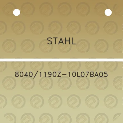 stahl-80401190z-10l07ba05