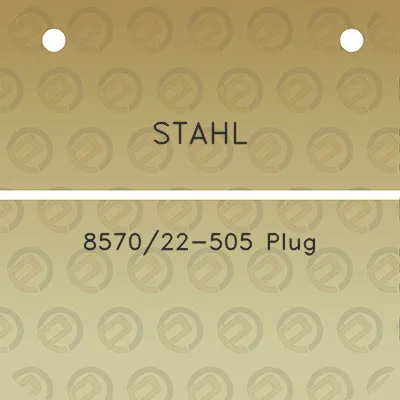 stahl-857022-505-plug