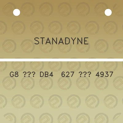 stanadyne-g8-db4-627-4937