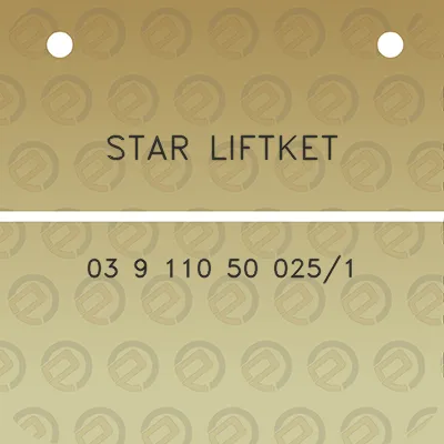 star-liftket-03-9-110-50-0251