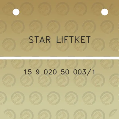 star-liftket-15-9-020-50-0031