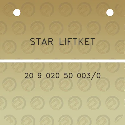 star-liftket-20-9-020-50-0030