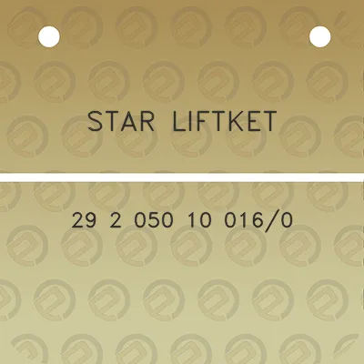 star-liftket-29-2-050-10-0160