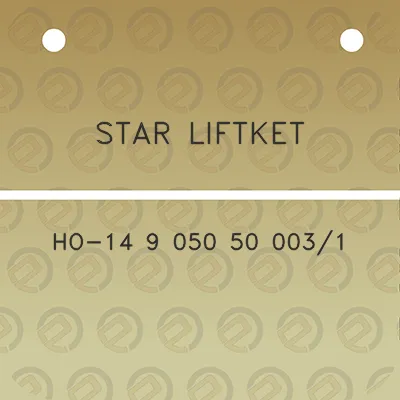 star-liftket-ho-14-9-050-50-0031