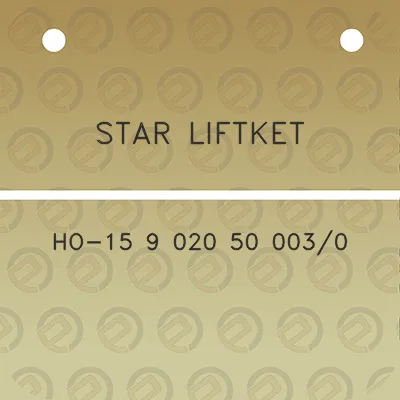 star-liftket-ho-15-9-020-50-0030