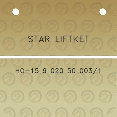 star-liftket-ho-15-9-020-50-0031