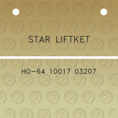 star-liftket-ho-64-10017-03207