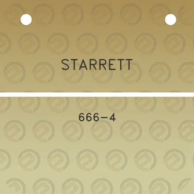 starrett-666-4