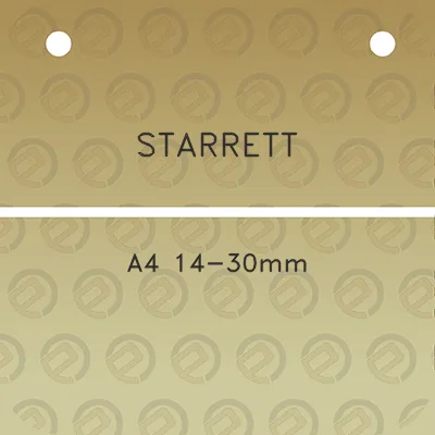 starrett-a4-14-30mm