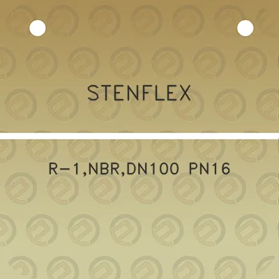 stenflex-r-1nbrdn100-pn16