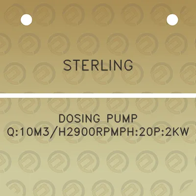 sterling-dosing-pump-q10m3h2900rpmph20p2kw