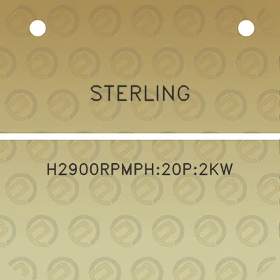 sterling-h2900rpmph20p2kw