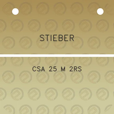 stieber-csa-25-m-2rs