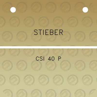 stieber-csi-40-p