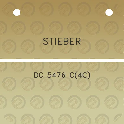 stieber-dc-5476-c4c