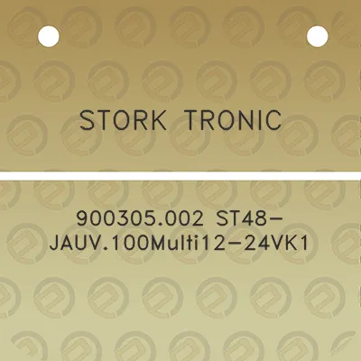 stork-tronic-900305002-st48-jauv100multi12-24vk1