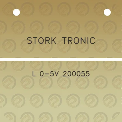 stork-tronic-l-0-5v-200055