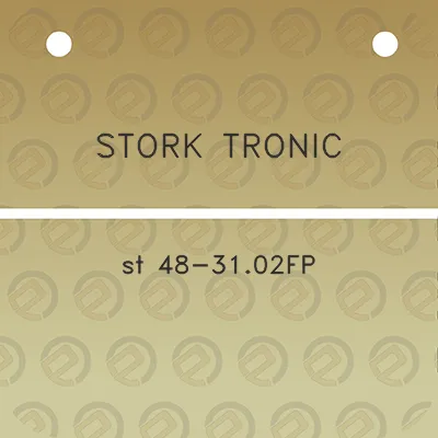 stork-tronic-st-48-3102fp