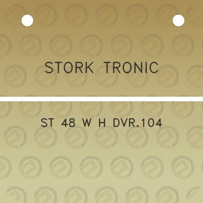 stork-tronic-st-48-w-h-dvr104