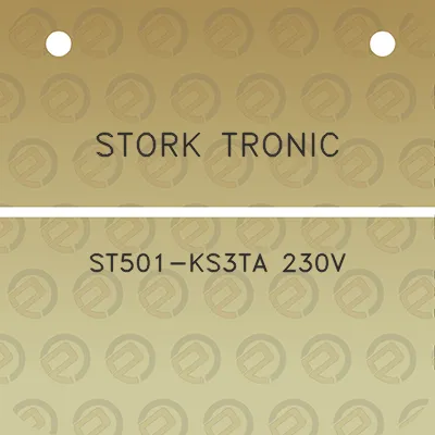 stork-tronic-st501-ks3ta-230v