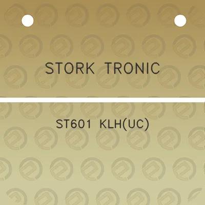 stork-tronic-st601-klhuc