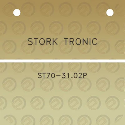 stork-tronic-st70-3102p