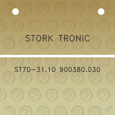 stork-tronic-st70-3110-900380030