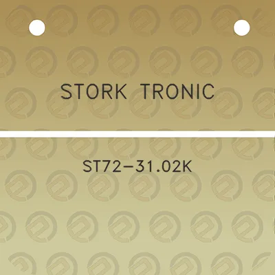 stork-tronic-st72-3102k