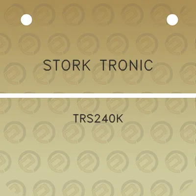 stork-tronic-trs240k