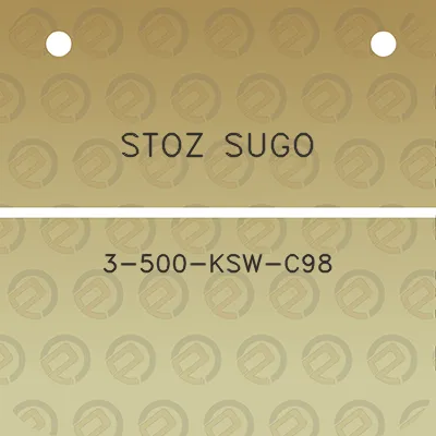 stoz-sugo-3-500-ksw-c98