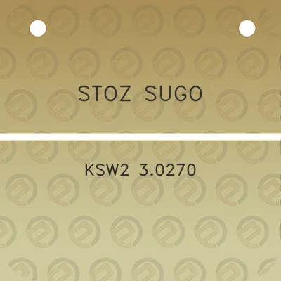 stoz-sugo-ksw2-30270