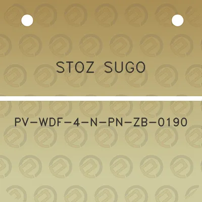 stoz-sugo-pv-wdf-4-n-pn-zb-0190